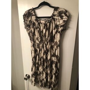 MICHAEL- Michael Kors -Cream & Brown Tunic Blouse